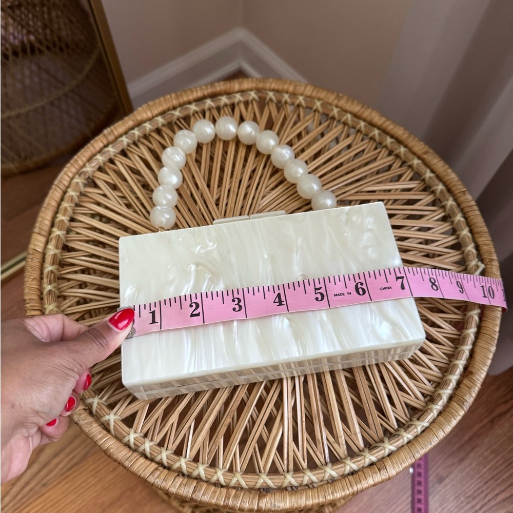 A New Day Marble Resin Clutch Bag - Picture 7 of 12